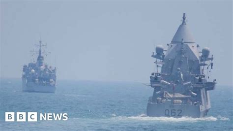 two royal navy ships collide